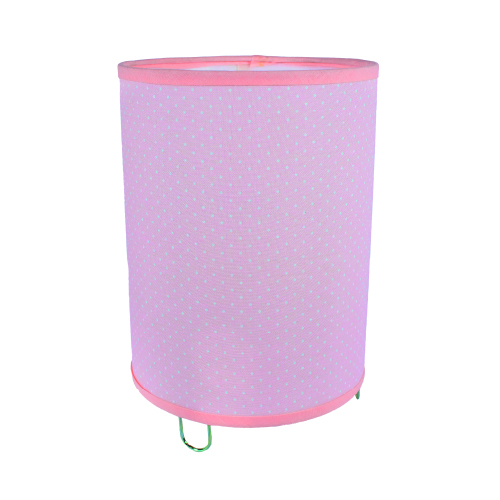 Velador tubo infantil 15x20cm tela nórdica lunares